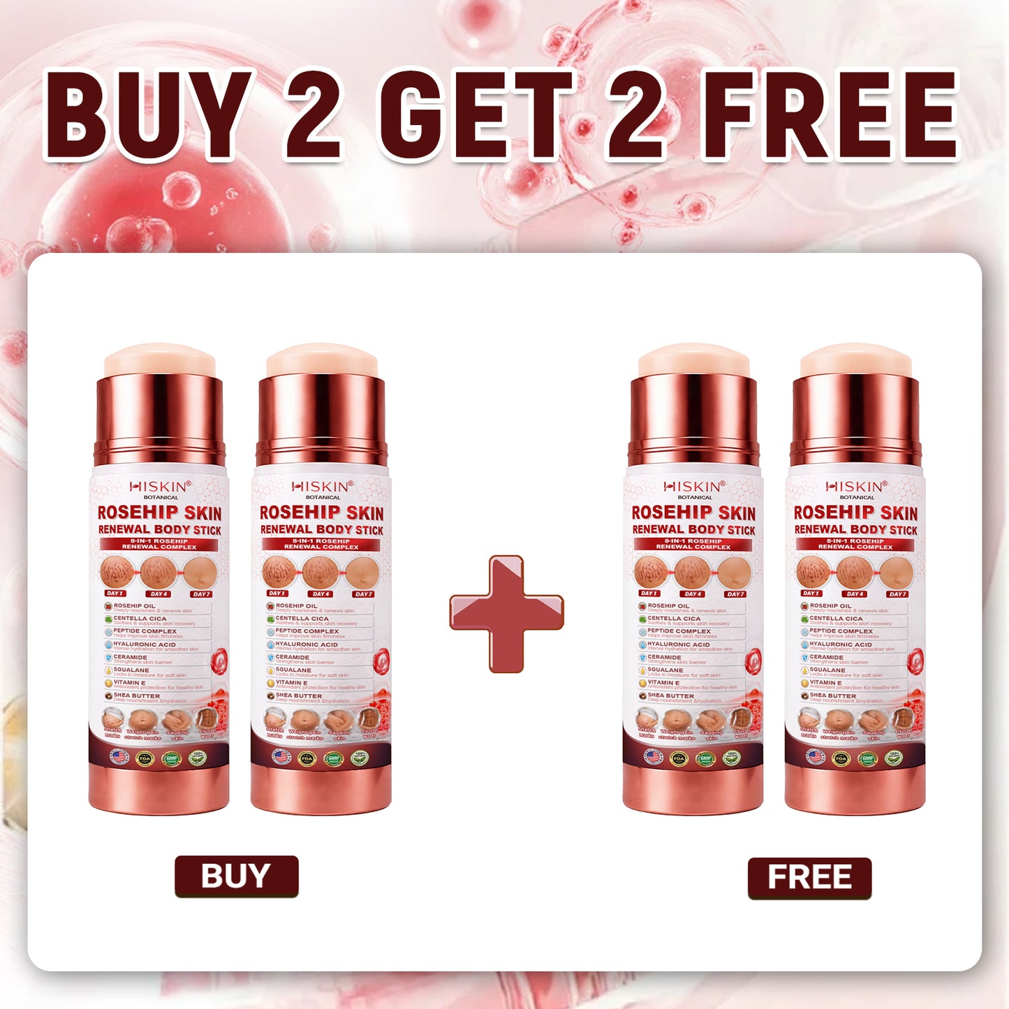 30𝐇𝐈𝐒𝐊𝐈𝐍® 7-Day Skin Transformation Body Stick Firming, Stretch Mark Smoothing & Skin Renewal Formula（副本）