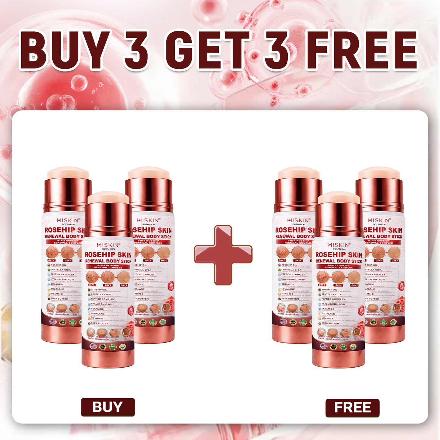 30𝐇𝐈𝐒𝐊𝐈𝐍® 7-Day Skin Transformation Body Stick Firming, Stretch Mark Smoothing & Skin Renewal Formula（副本）