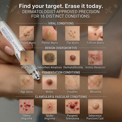 30𝐇𝐈𝐒𝐊𝐈𝐍®👩‍⚕️ 𝟕-𝐃𝒂𝘆 𝐒𝗸𝐢𝐧 𝐓𝒂𝗴 & 𝐒𝐩𝙤𝐭 𝐄𝐫𝒂𝐬𝙚𝐫 Painless & Scar-Free Advanced Imperfection Removal Rollerball Pen（副本）