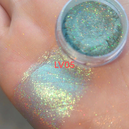 Laser Rainbow Candy Highlight Color Changing Pearl Powder