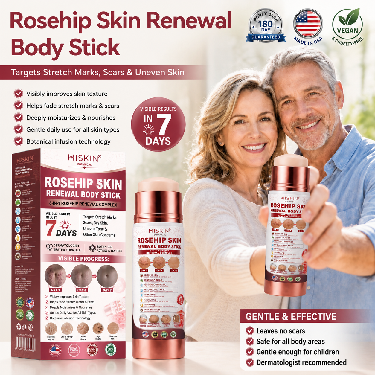 30𝐇𝐈𝐒𝐊𝐈𝐍® 7-Day Skin Transformation Body Stick Firming, Stretch Mark Smoothing & Skin Renewal Formula（副本）