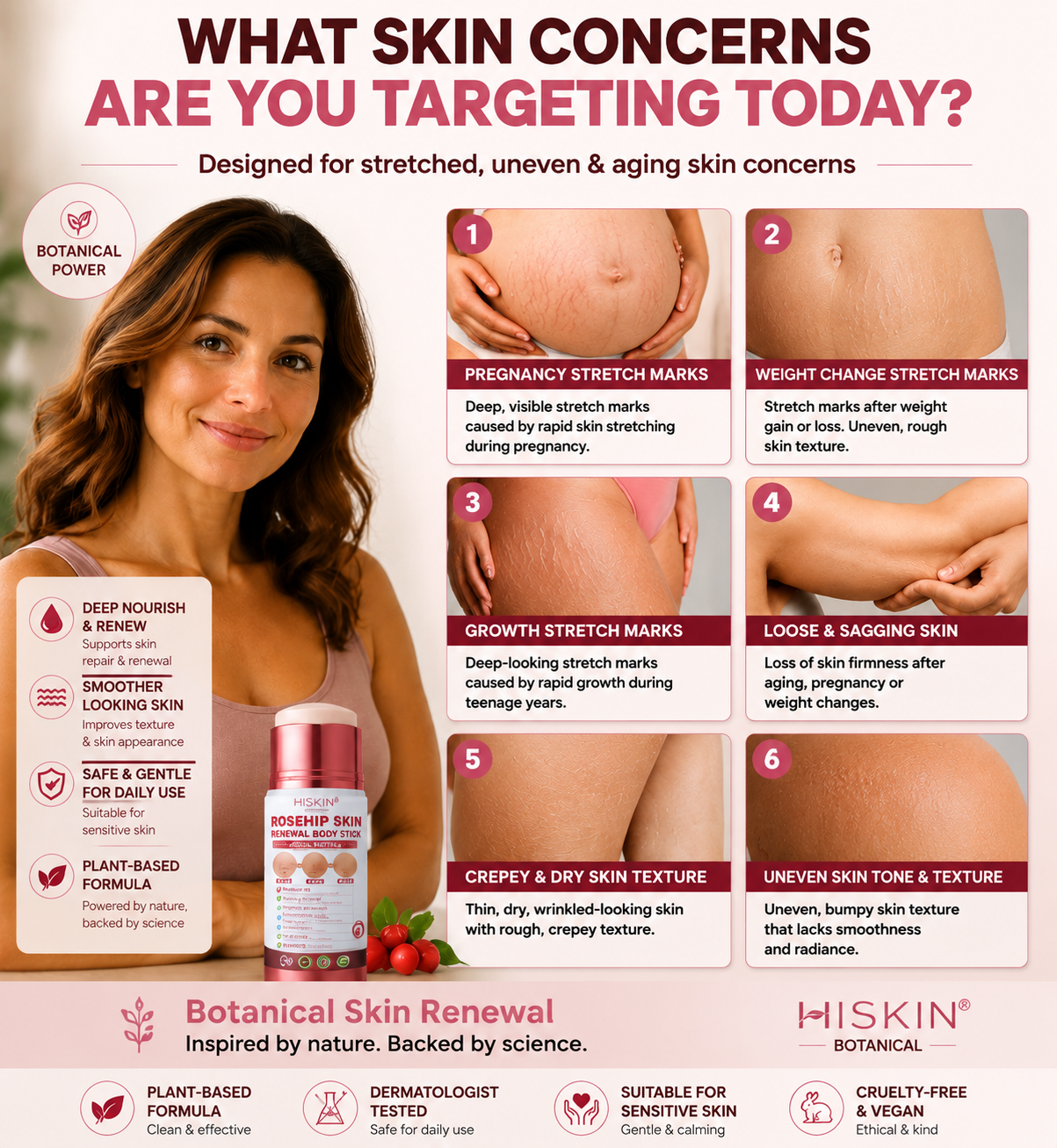 30𝐇𝐈𝐒𝐊𝐈𝐍® 7-Day Skin Transformation Body Stick Firming, Stretch Mark Smoothing & Skin Renewal Formula（副本）